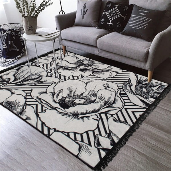 Dwustronny dywan odpowiedni do prania Kate Louise Doube Sided Rug Blackrose, 140x215 cm-image-1