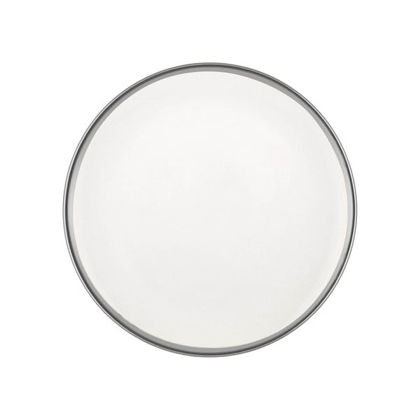 Zestaw 6 białych porcelanowych talerzy deserowych Mia Halos Silver, ⌀ 19 cm
