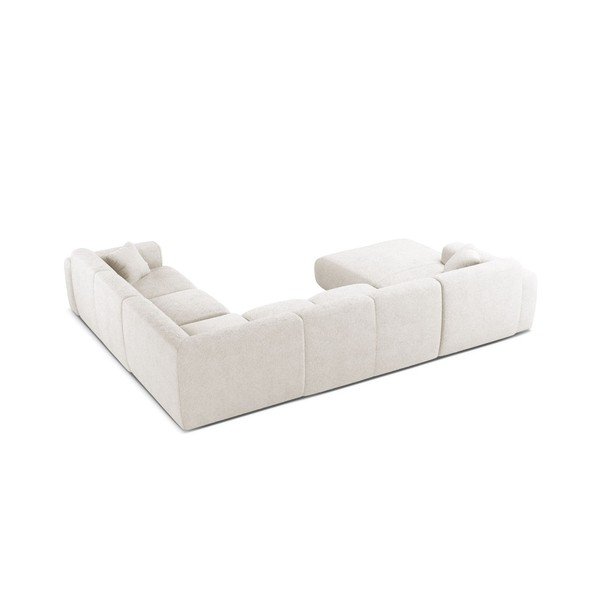 Biały narożnik z materiału bouclé (w kształcie litery U) Molino – Micadoni -image-2