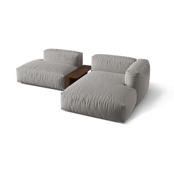 Jasnoszary narożnik modułowy (prawostronny) Martina – Micadoni Home-image-2