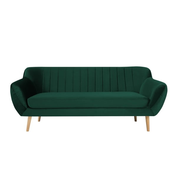 Zielona sofa 3-osobowa Mazzini Sofas Benito