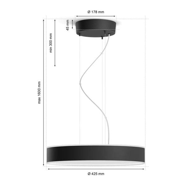 Inteligentna lampa wisząca LED 33,5 W Enrave – Philips Hue-image-4