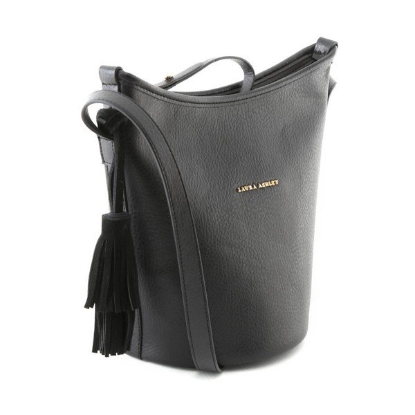 Czarna torebka ze skóry ekologicznej Laura Ashley Loxford-image-1