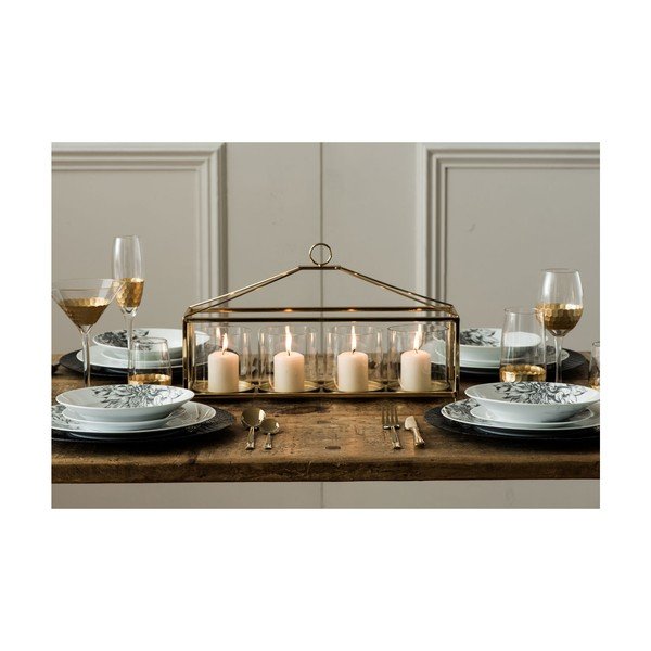 Zestaw 4 kieliszków do szampana z ręcznie dmuchanego szkła Premier Housewares Deco, 2,1 dl-image-3