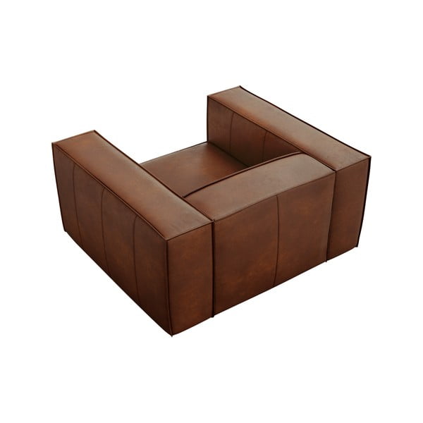 Koniakowy skórzany fotel Madame – Windsor & Co Sofas-image-4