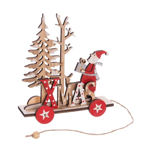 Drewniana dekoracja świąteczna Unimasa Santa Claus