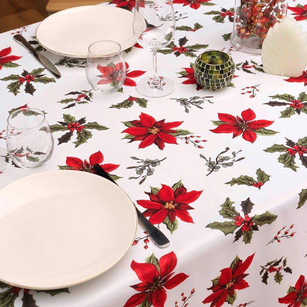 Obrus ze świątecznym motywem 150x240 cm Amaryllis – douceur d'intérieur-image-1
