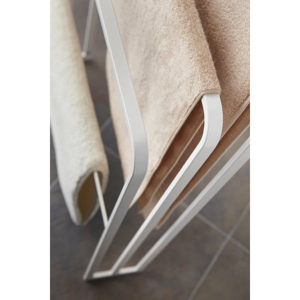 Biały metalowy wieszak na ręczniki Yamazaki Tower-image-3