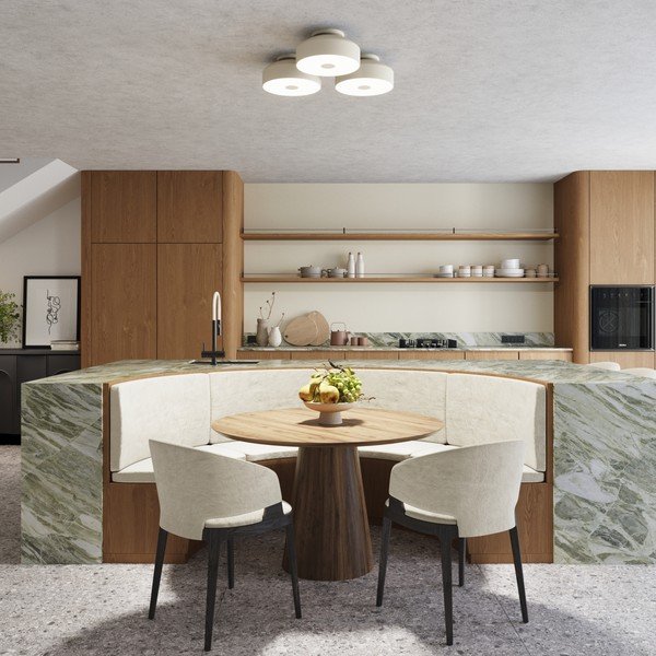 Kremowa lampa sufitowa ø 30 cm Blacko – Sollux-image-2