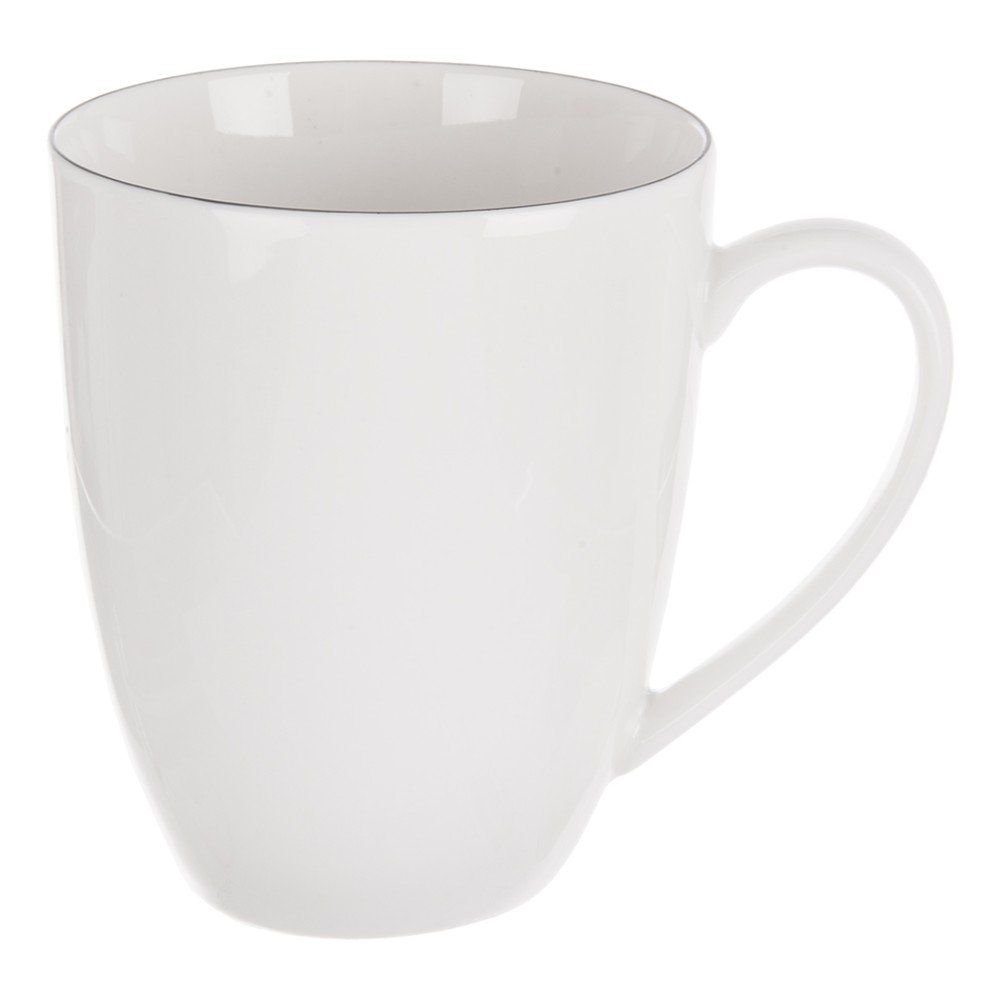 Biały porcelanowy kubek 390 ml Decora – Orion