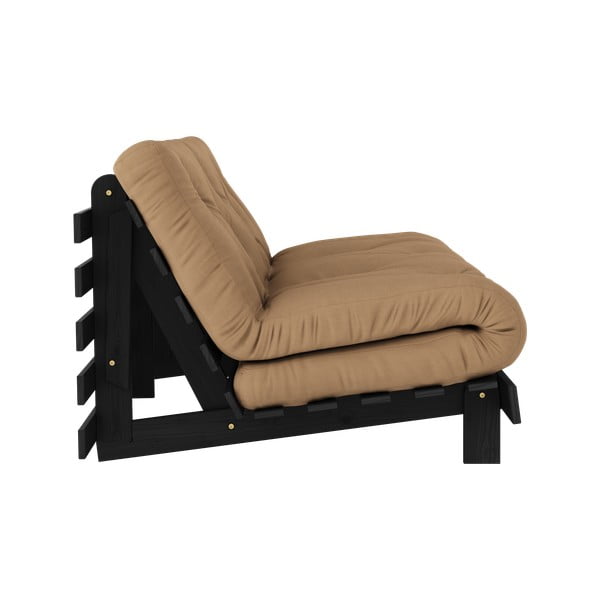 Brązowa rozkładana sofa 160 cm Roots Black Night – Karup Design-image-4