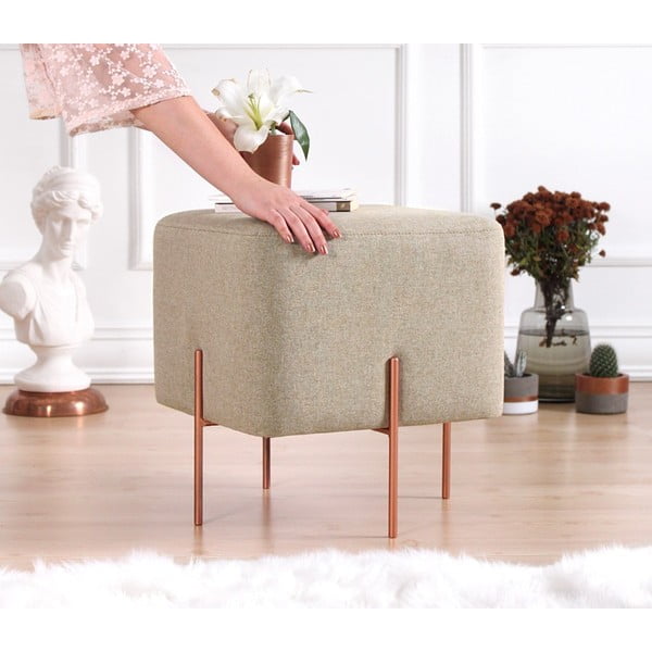 Beżowy puf Copper – Artie-image-3