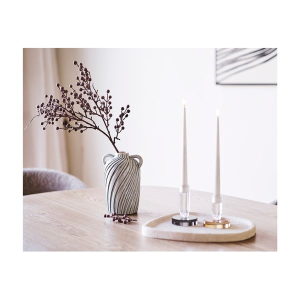 Jasnoniebieski ceramiczny wazon (wysokość 22 cm) Mimi – House Nordic-image-2