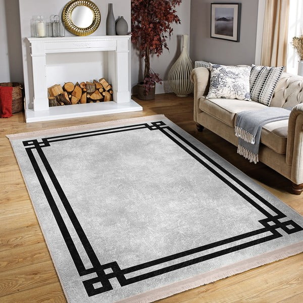 Czarno-szary dywan 160x230 cm – Mila Home-image-3