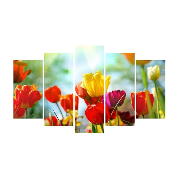 Wieloczęściowy obraz na płótnie Flower Color Canvas