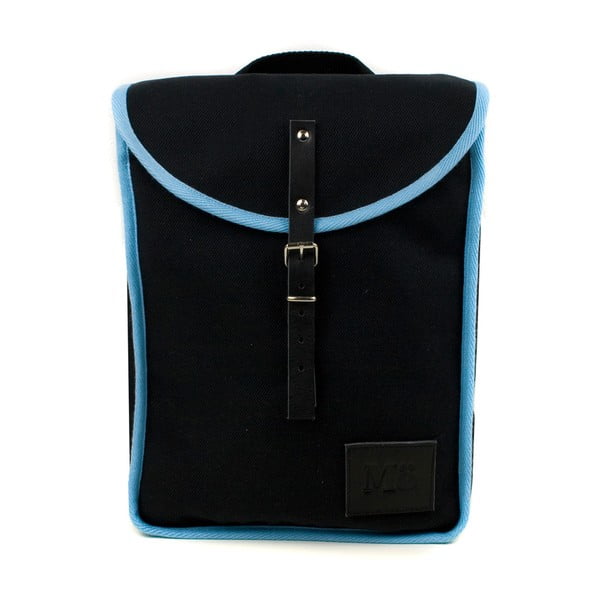 Czarny plecak z jasnoniebieskim detalem Mödernaked Blue Heap