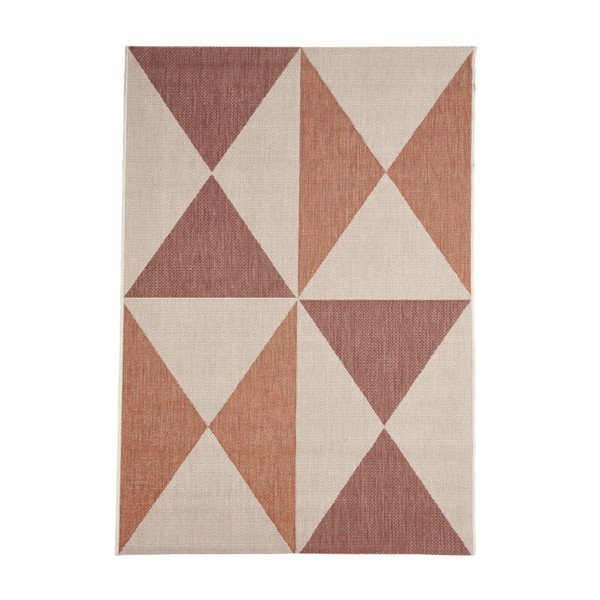 Beżowo-pomarańczowy dywan odpowiedni na zewnątrz Floorita Geo, 160x230 cm