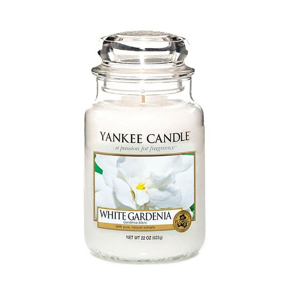 Świeca zapachowa Yankee Candle Biała Gardenia, czas palenia 110–150 godzin