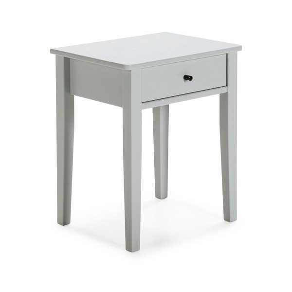 Jasnoszara szafka nocna z drewna sosnowego Bart – Marckeric-image-3