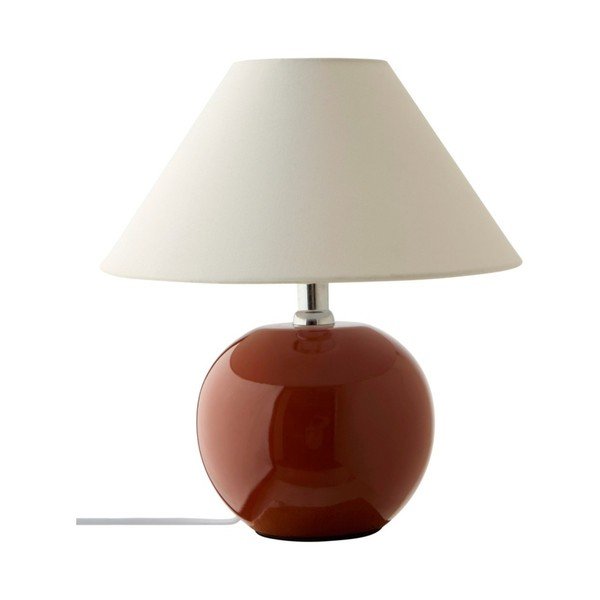 Brązowa/kremowa lampa stołowa ceramiczna (wysokość 29 cm) Karamell – Jotex