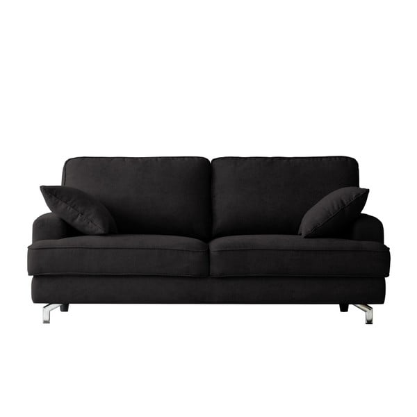 Czarna sofa trzyosobowa Kooko Home Rumba
