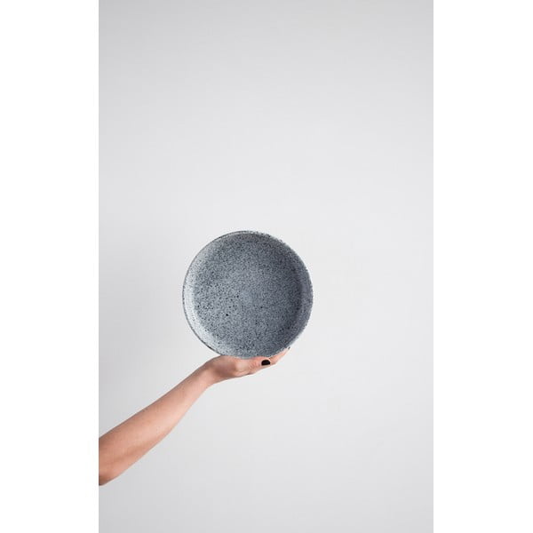 Biało-czarna kamionkowa misa ÅOOMI Mess, ø 23,5 cm-image-1