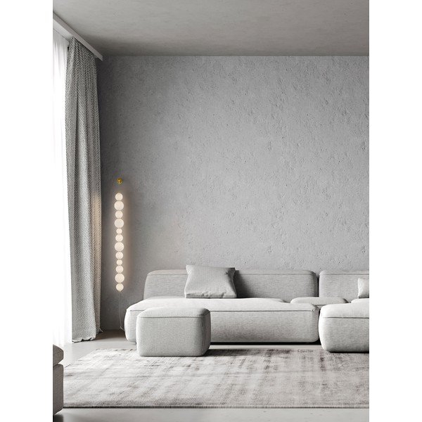 Biały/w kolorze złota metalowy kinkiet LED ze ściemniaczem Perla – Nova Luce-image-1