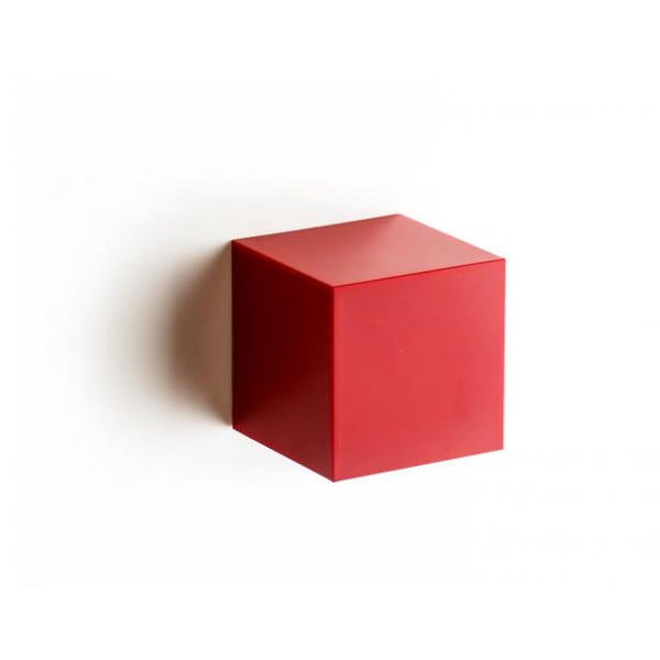 Pudełko naścienne QUALY Pixel Box, czerwone