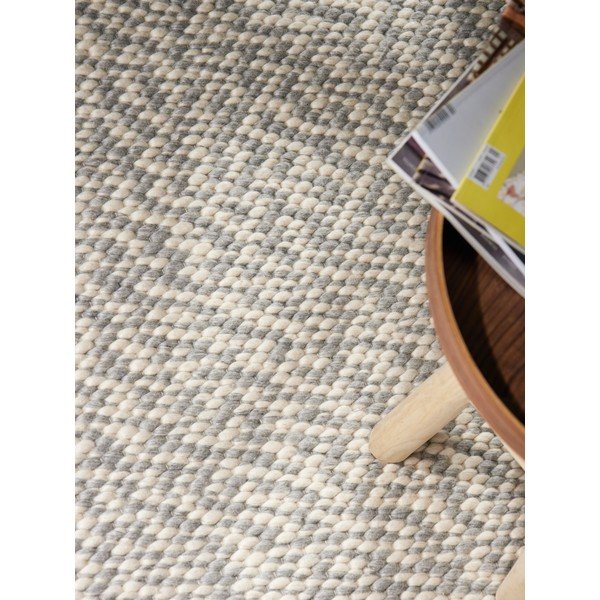 Jasnoszary/kremowy wełniany dywan tkany ręcznie 140x200 cm Lyon Beans – Elle Decoration-image-2