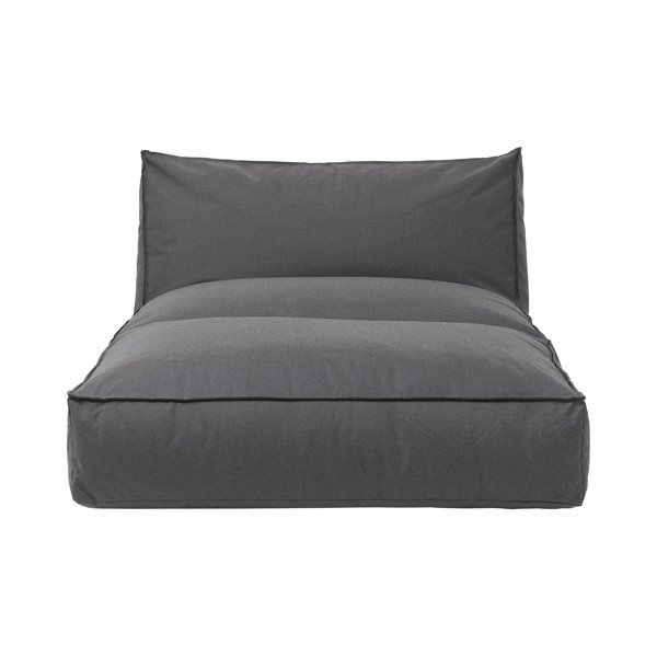 Ciemnoszary leżak ogrodowy Blomus Coal, 120x190 cm