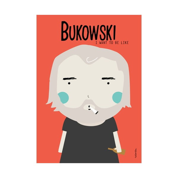 Plakat NiñaSilla Bukowski, 21x42 cm