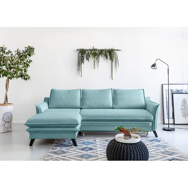 Jasnoniebieski narożnik rozkładany Miuform Charming Charlie, lewostronny-image-1