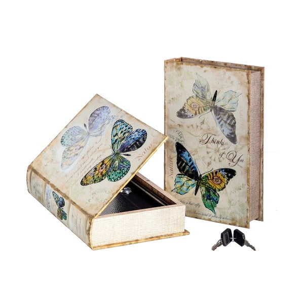 Pudełko w kształcie książki Unimasa Butterfly, 16x24x5 cm