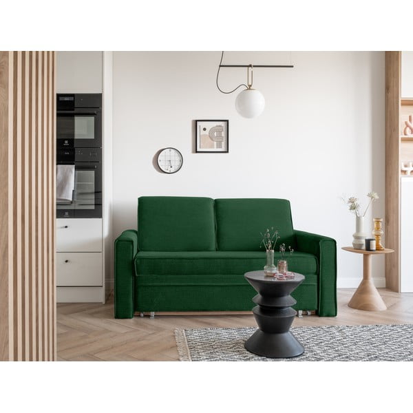 Ciemnozielona rozkładana sofa 168 cm Lucky Lucy – Miuform-image-1