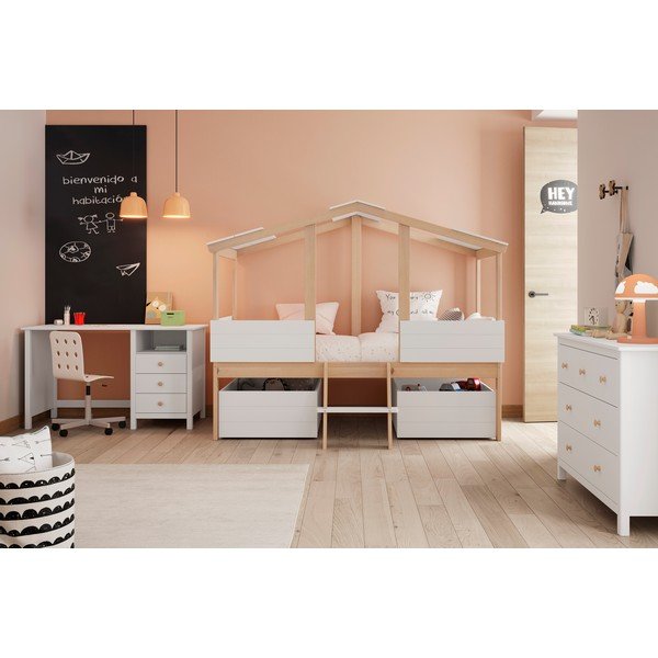 Białe szuflady pod łóżko dziecięce 2 szt. Parma – Marckeric-image-1