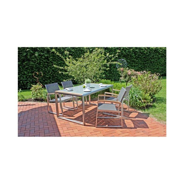 Szary fotel ogrodowy Ava – Garden Pleasure-image-2