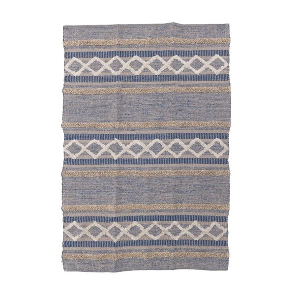 Szary bawełniany dywan InArt Stripy, 120x180 cm