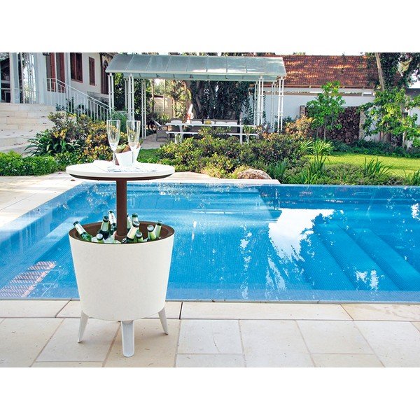 Plastikowy okrągły stolik ogrodowy z pojemnikiem na lód ø 49,5 cm Cool – Keter-image-3