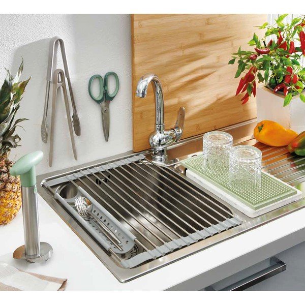 Szałwiowa silikonowa podkładka do naczyń 30x15 cm – Brandani-image-1