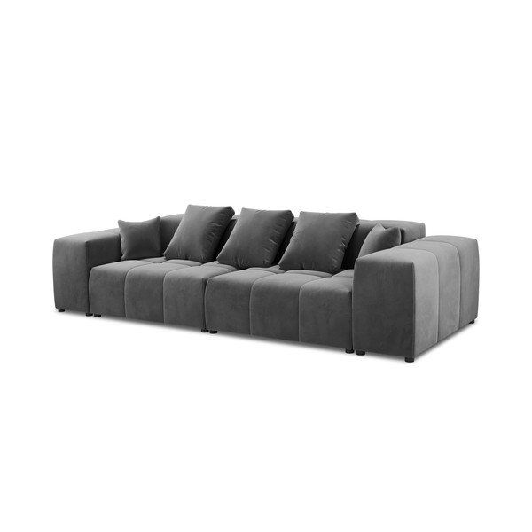 Szara aksamitna sofa 320 cm Rome Velvet – Cosmopolitan Design-image-2