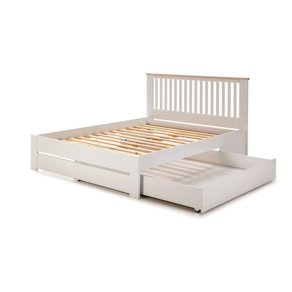 Biała szuflada pod łózko Marckeric Enara, 137x147 cm-image-4