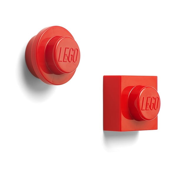 Zestaw 2 czerwonych magnesów LEGO®