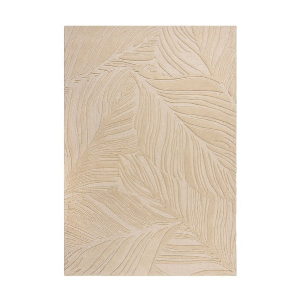 Beżowy wełniany dywan 200x290 cm Lino Leaf – Flair Rugs