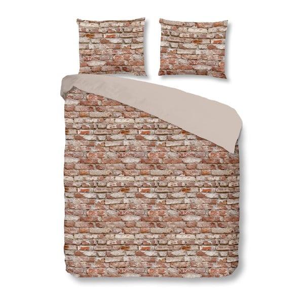 Bawełniana pościel dwuosobowa Good Morning Brick, 240x200 cm