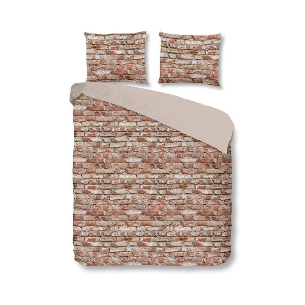 Bawełniana pościel dwuosobowa Good Morning Brick, 240x200 cm