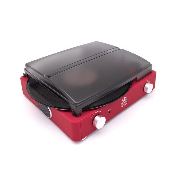 Czerwony gramofon GPO Stylo II Red-image-2