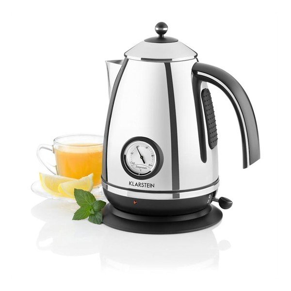 Czajnik elektryczny w kolorze srebra Klarstein Aquavita Chalet-image-2