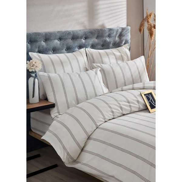 Kremowa bawełniana pościel dwuosobowa 200x220 cm – Mila Home-image-2