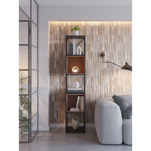 Czaro-/ceglasty regał 36x179 cm Anya – Marckeric-image-1