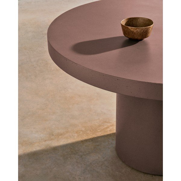 Okrągły stół ogrodowy betonowy ø 120 cm Aiguablava – Kave Home-image-3